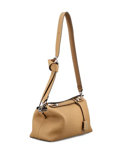 Fendi Large By The Way Selleria Hand-stitched Tote Bag In Brown