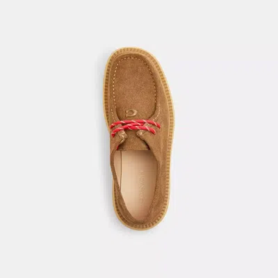 Coach Sculpted C Chukka Boot In Brown