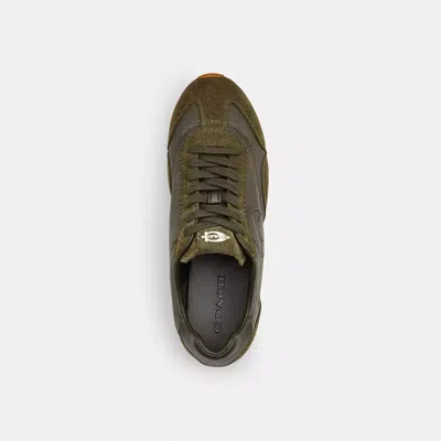 Coach Flat Sneaker In Green