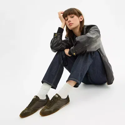 Coach Flat Sneaker In Green