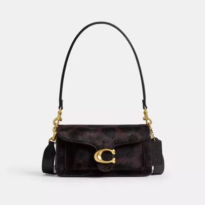 Coach Tabby Shoulder Bag 26 In Haircalf With Leopard Print In Brown