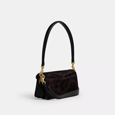 Coach Tabby Shoulder Bag 26 In Haircalf With Leopard Print In Brown