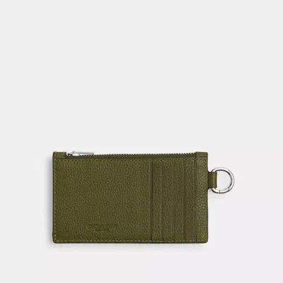 Coach Zip Card Case In White