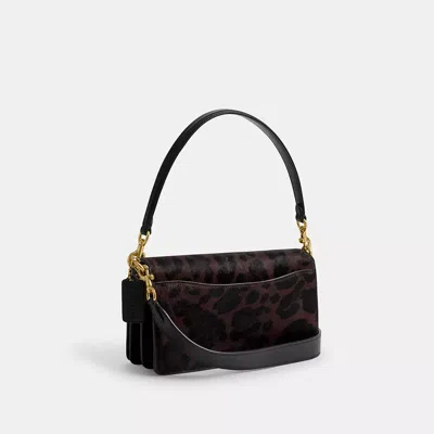 Coach Tabby Shoulder Bag 26 In Haircalf With Leopard Print In Brown