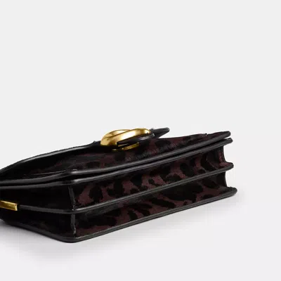 Coach Tabby Shoulder Bag 26 In Haircalf With Leopard Print In Brown