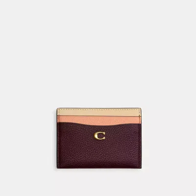 Coach Essential Card Case In Colorblock
