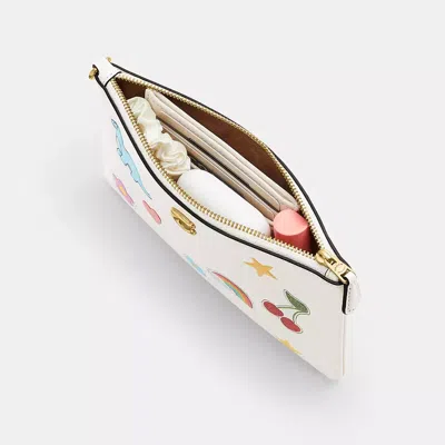 Coach Essential Small Wristlet With Sticker Print In Multi