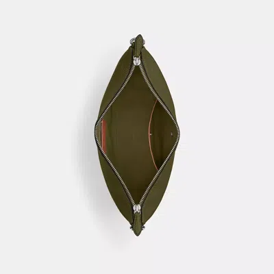 Coach Top Zip Messenger Bag In Green