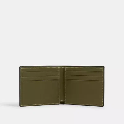 Coach Slim Billfold Wallet In Green