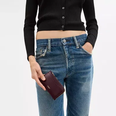 Coach New York Zip Card Case In Colorblock