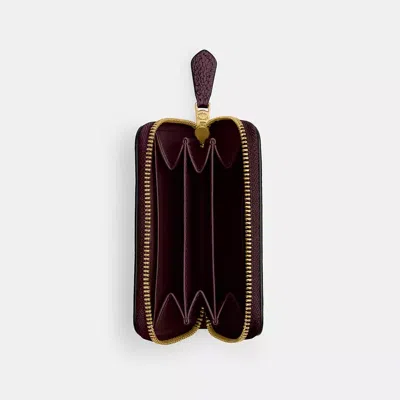 Coach Essential Small Zip Around Card Case In Multi