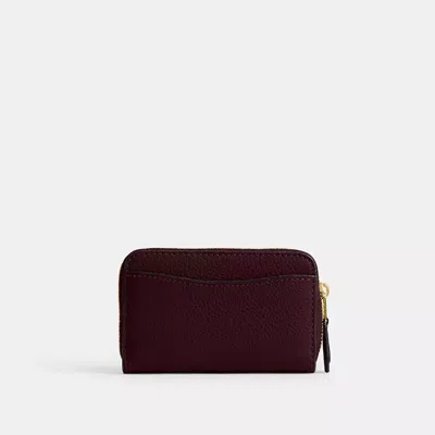 Coach Essential Small Zip Around Card Case In Multi