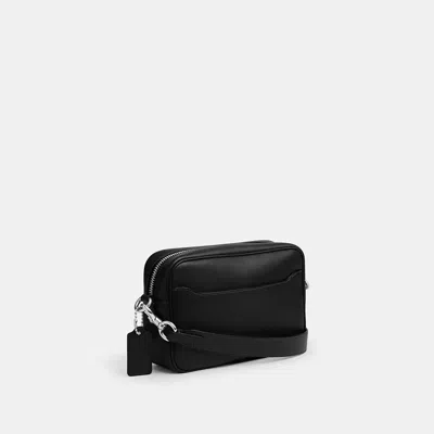 Coach Radio Zip Messenger Bag In Black