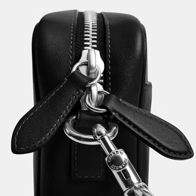 Coach Radio Zip Messenger Bag In Black