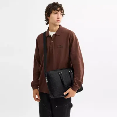 Coach Caden Brief Bag In Signature Canvas