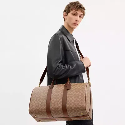 Coach Compass Bag 45 In Signature Canvas In Multi