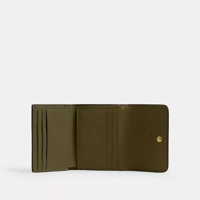 Coach Mila Small Flap Wallet In Green