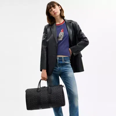 Coach Compass Bag 45 In Signature Canvas