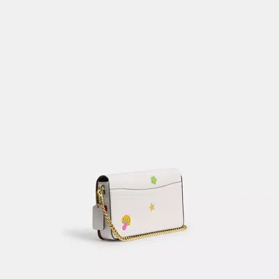Coach Mila Crossbody Bag With Sticker Print In White