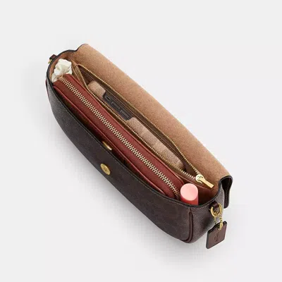 Coach Brook Flap Chain Bag In Signature Canvas In Multi