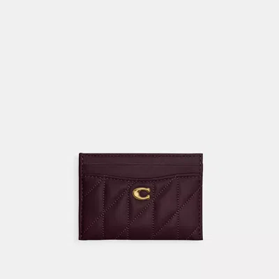 Coach Essential Card Case With Pillow Quilting