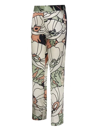Juan De Dios Gladiolos Garden-print Trousers In Multi