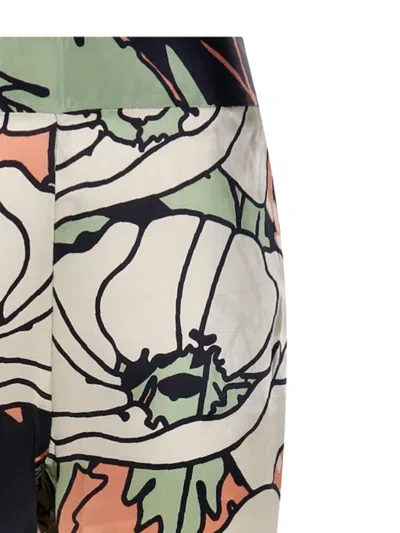 Juan De Dios Gladiolos Garden-print Trousers In Multi