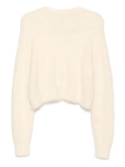 Izzue Brushed Jumper In Neutral