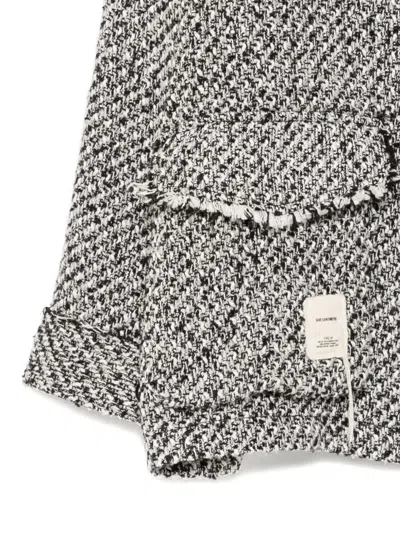 Five Cm Logo-patch Shirt Jacket In Gray