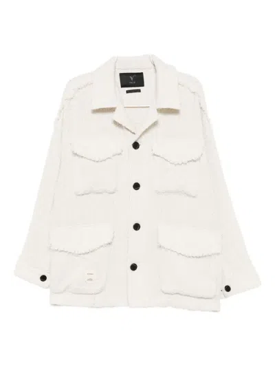 标贴衬衫式夹克