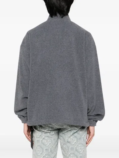 Izzue Logo-patch Jacket In Gray