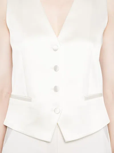 P.a.r.o.s.h Button-fastening Waistcoat In White