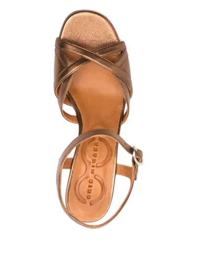 Chie Mihara 75mm Bemon Crossover Ankle-strap Sandals In Brown