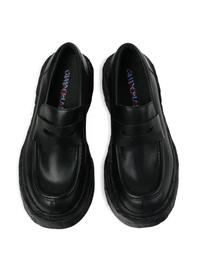 Camperlab Penny-strap Platform Loafers In Black
