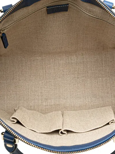 Pre-owned Gucci 2000-2015 Small Microssima Joy Satchel In Blue