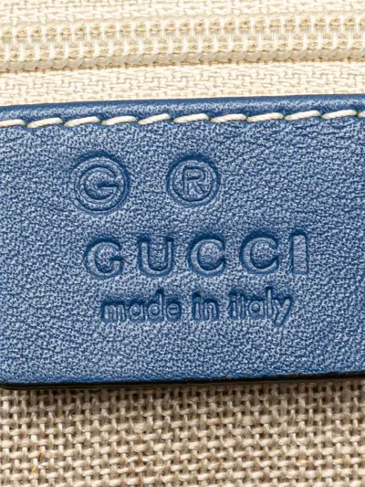 Pre-owned Gucci 2000-2015 Small Microssima Joy Satchel In Blue
