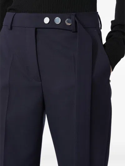 Max Mara Split-hem Trousers In Blue