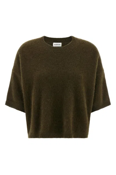 P.a.r.o.s.h Raccoon Wool Sweater Sweaters And Cardigans Green In Green