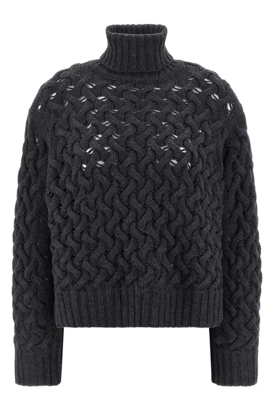 P.a.r.o.s.h P. A.r. O.s. H. Knitted Wool Sweater In Blue