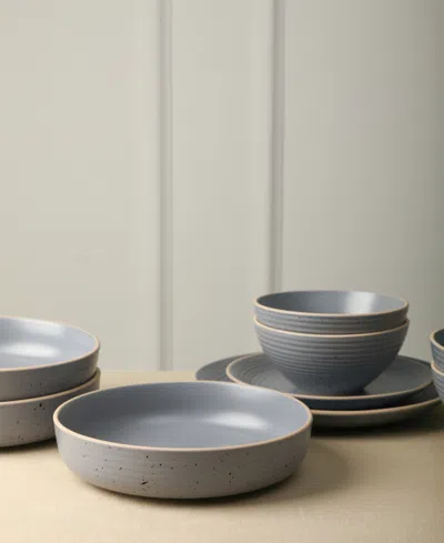 Stone Lain Lauren 32 Pc. Dinnerware Set, Service For 8 In Blue