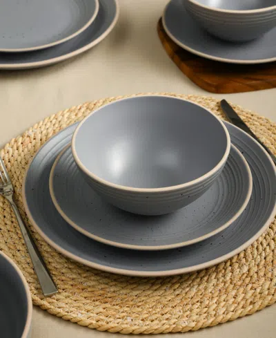 Stone Lain Lauren 32 Pc. Dinnerware Set, Service For 8 In Blue