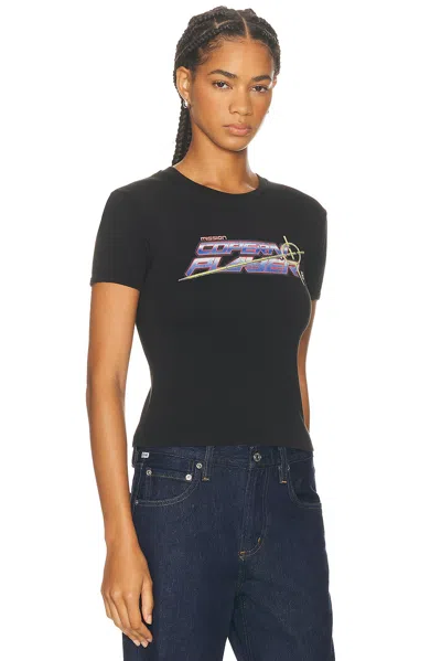 Coperni Slogan Baby Tee In Black