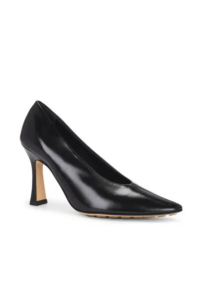 Bottega Veneta Scarpe Con Tacco Sofia In Pelle Verde Scuro Donna In Black