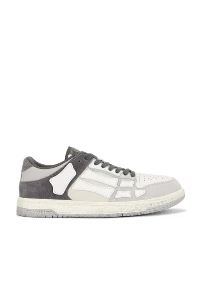 Amiri Low Top Sneakers Featuring Contrast Panels In Gray