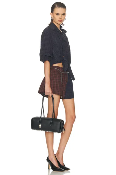 Alexander Wang Medium Roux Key-charm Shoulder Bag In Black