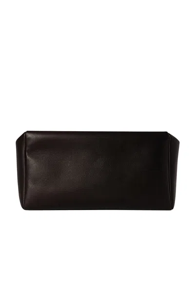 The Row Squared Compact Clutch In Black