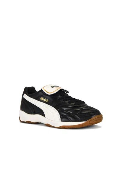 Puma Sneakers King Indoor In Black Warm White