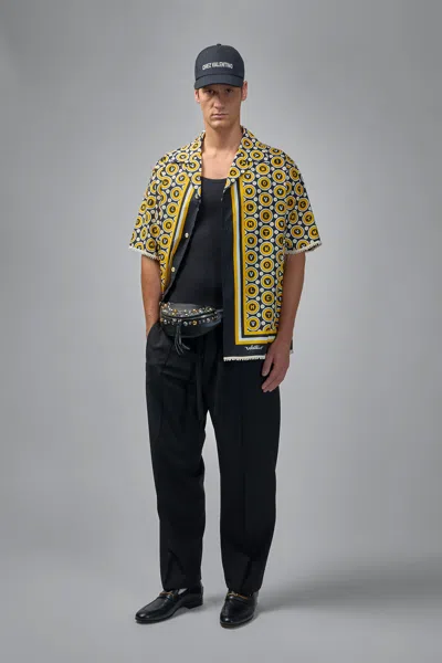 Valentino Bowling Shirt With Bulles Royales Print In Multi