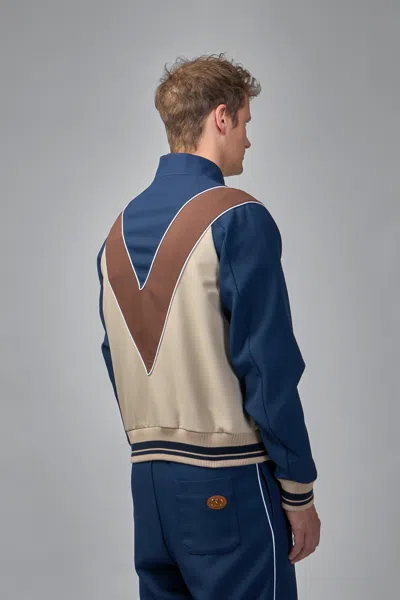 Valentino Jersey Felpa Vlogo Signature Cpu Grandala In Blue