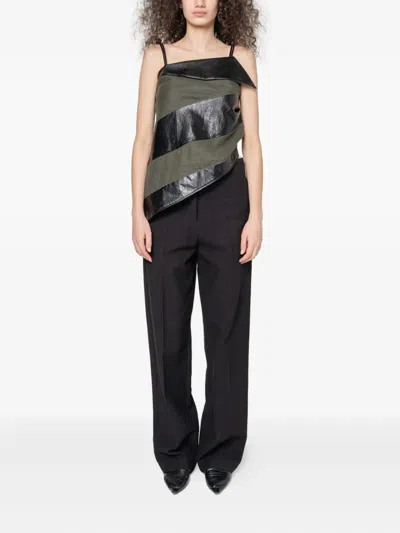 Muller Of Yoshiokubo Bumpy Trousers In Black